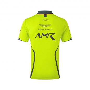 Aston Martin pólóing team polo shirt yellow