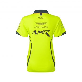Aston Martin női póló team polo shirt yellow
