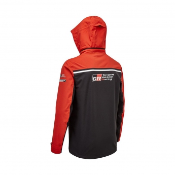 Toyota Gazoo Racing férfi kapucnis kabát wrt rain jacket redblack