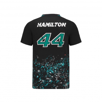 Mercedes AMG Petronas férfi póló Lewis Hamilton sports black F1 Team 2022
