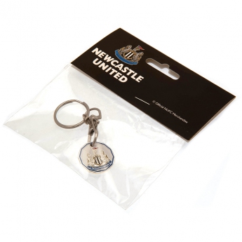 Newcastle United kulcstartó trolley coin keyring