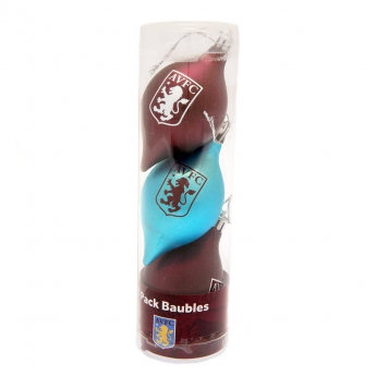 Aston Villa Karácsonyi díszek 3pk vintage baubles