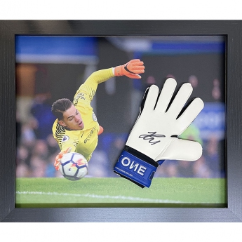 Legendák bekeretezett kesztyű Manchester City FC Ederson Signed Glove (Framed)