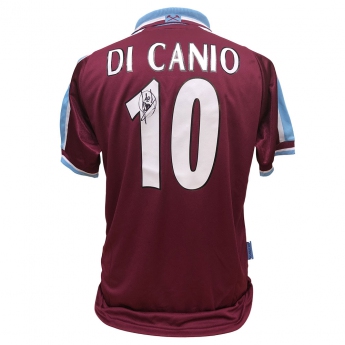 Legendák futball mez West Ham United FC Di Canio Signed Shirt