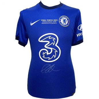 Legendák futball mez Chelsea FC 2021 Champions League Final Mount Signed Shirt