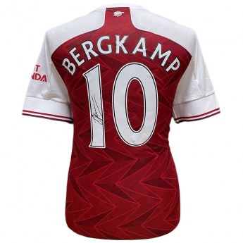 Legendák futball mez Arsenal FC Bergkamp Signed Shirt