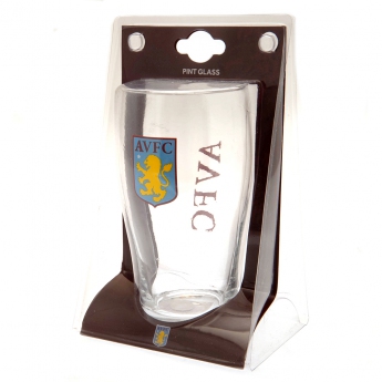 Aston Villa pint tulip pint glass