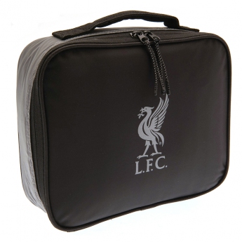 FC Liverpool tízórai táska black and silver lunch bag
