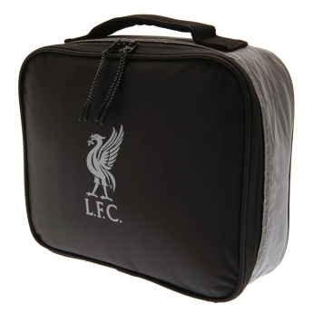 FC Liverpool tízórai táska black and silver lunch bag