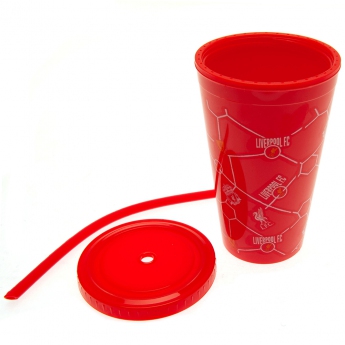 FC Liverpool pohár szívószállal kids beaker red