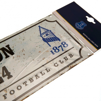 FC Everton fali tábla street sign retro