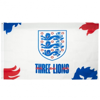Labdarúgó válogatott zászló England FA Flag 3 Lions
