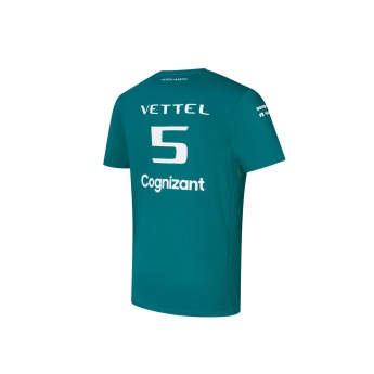 Aston Martin férfi póló Vettel green F1 Team 2022