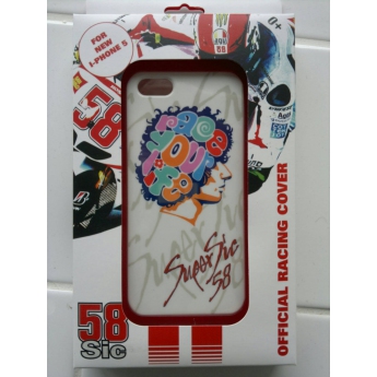 Marco Simoncelli mobiltelefon-borító iPhone 5 white