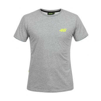 Valention Rossi férfi póló grey logo VR46 yellow Core