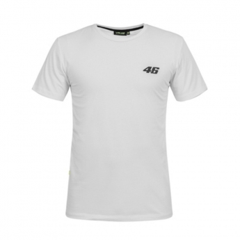 Valention Rossi férfi póló white logo VR46 black Core