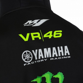 Valention Rossi férfi kapucnis pulóver VR46 - Yamaha black 2019