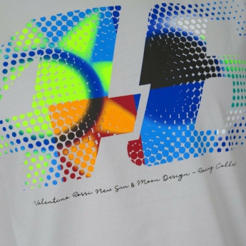 Valention Rossi férfi póló VR46  -  Sun and Moon grey 2022