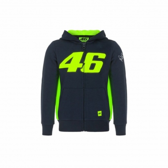 Valention Rossi gyerek kapucnis pulóver VR46  -  Classic black 2022