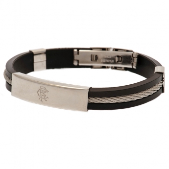 FC Rangers karkötő Silver Inlay Silicone Bracelet