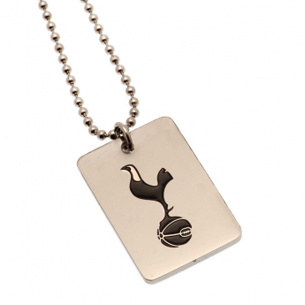 Tottenham dögcédula Enamel Crest Dog Tag & Chain