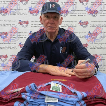 Legendák futball mez Aston Villa 1982 Withe Signed Shirt