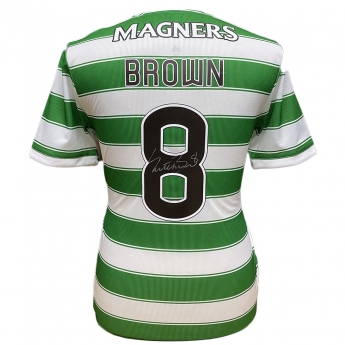 Legendák futball mez Celtic 2021-22 Brown Signed Shirt