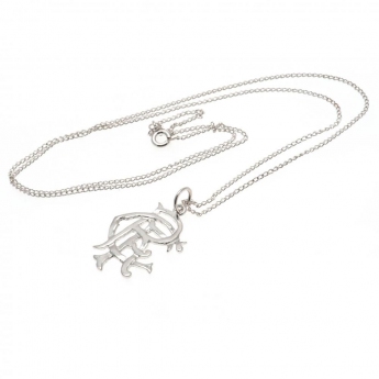 FC Rangers nyaklánc medállal Sterling Silver Pendant & Chain Small