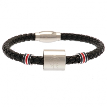 FC Rangers karkötő Colour Ring Leather Bracelet
