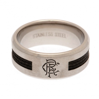 FC Rangers gyűrű Black Inlay Ring Medium