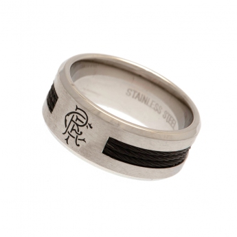 FC Rangers gyűrű Black Inlay Ring Medium