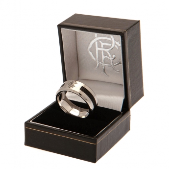 FC Rangers gyűrű Black Inlay Ring Large