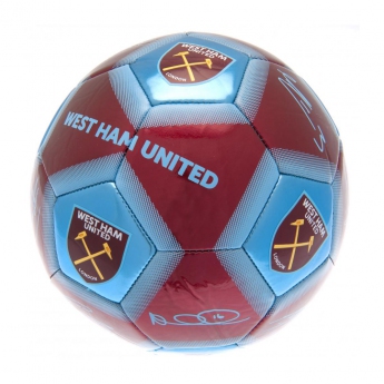 West Ham United mini focilabda Skill Ball Signature size 1