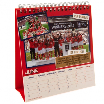 FC Arsenal naptár Desktop Calendar 2023