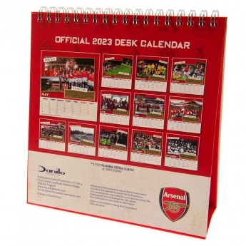 FC Arsenal naptár Desktop Calendar 2023