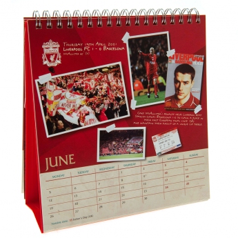 FC Liverpool naptár Desktop Calendar 2023