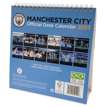 Manchester City naptár Desktop Calendar 2023