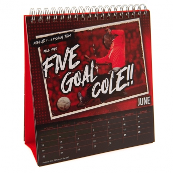 Manchester United naptár Desktop Calendar 2023