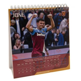 West Ham United naptár Desktop Calendar 2023
