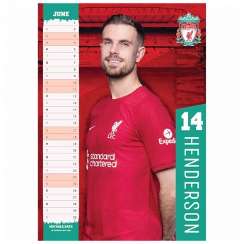 FC Liverpool naptár A3 Calendar 2023