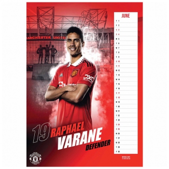 Manchester United naptár A3 Calendar 2023