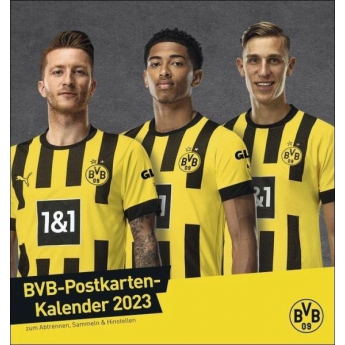 Borussia Dortmund naptár 2023 Postkarten