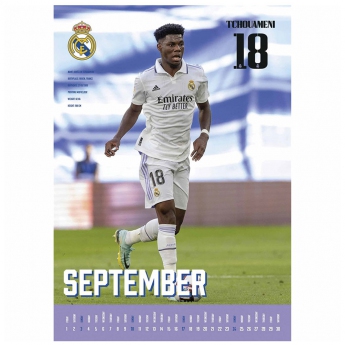 Real Madrid naptár A3 Calendar 2023