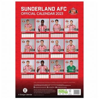 Sunderland naptár A3 Calendar 2023