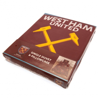 West Ham United 1 drb ágynemű Single Duvet Set PC