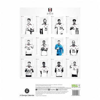 Fulham naptár A3 Calendar 2023