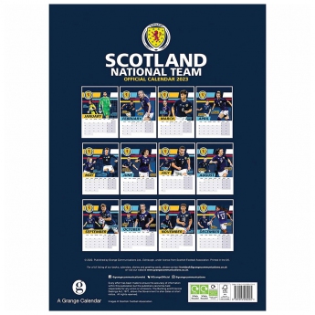 Labdarúgó válogatott naptár Scotland A3 Calendar 2023