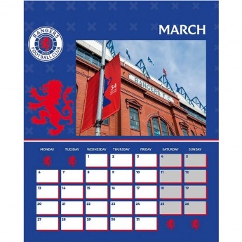 FC Rangers naptár Desktop Calendar 2023