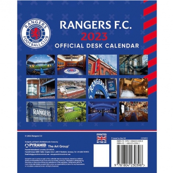 FC Rangers naptár Desktop Calendar 2023