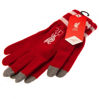 FC Liverpool gyerek kesztyű Touchscreen Knitted Gloves Youths RD
